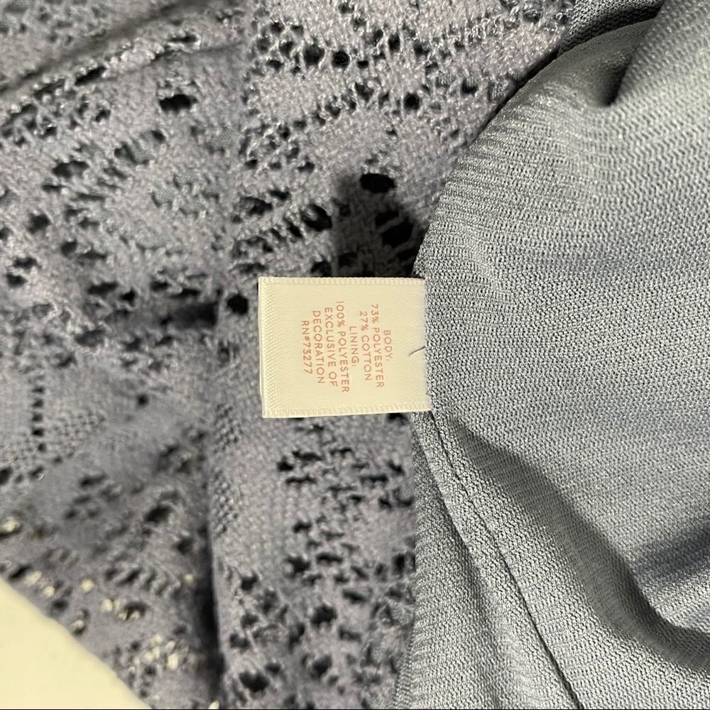 LC Lauren Conrad Blue Long Sleeve Blouse - Picture 7 of 12